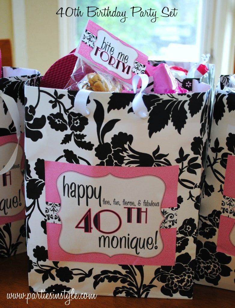 40th Birthday Party Set - Made by A Princess