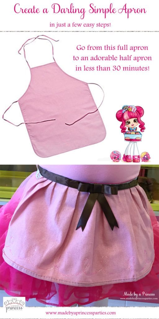 How To Make A Diy Half Apron No Sew Made By A Princess