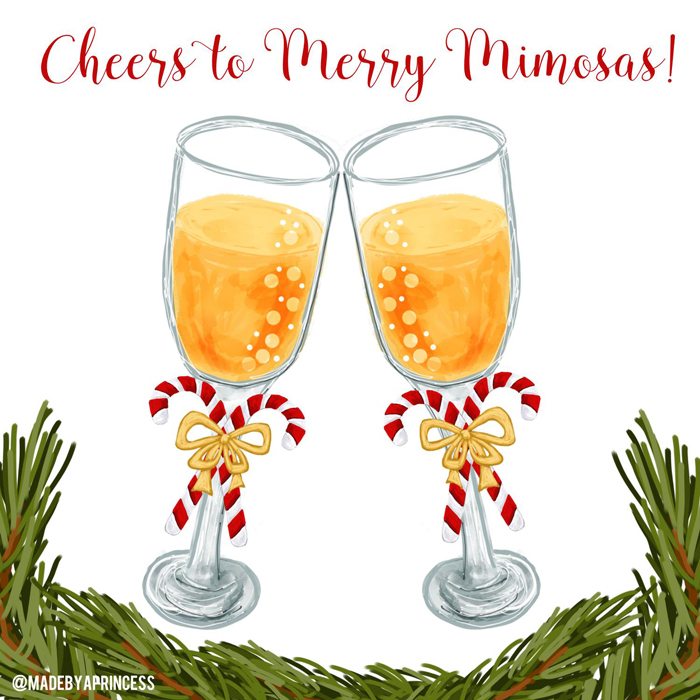 Christmas Brunch Merry Mimosa Bar - Crisp Collective