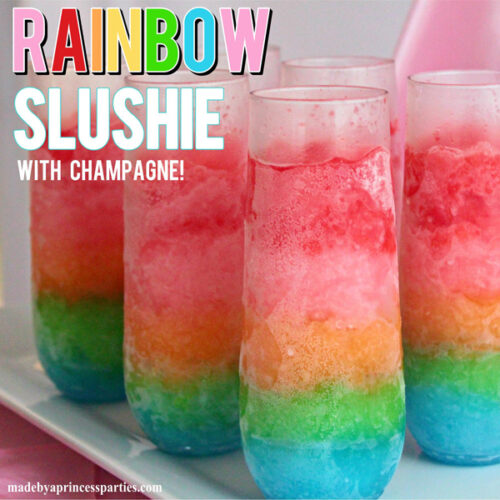 Rainbow Slushie Party Drink Made By A Princess