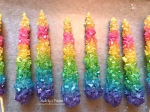 The Original Rainbow Rock Candy Party Food Tutorial