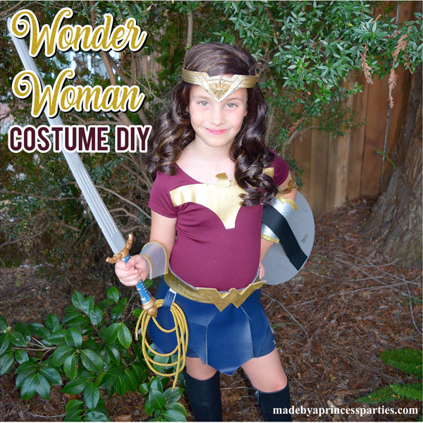 Girl's Wonder Woman Long Sleeve Dress Costume