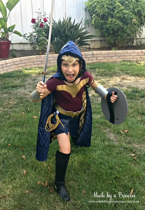 DIY Wonder Woman Movie Halloween Costume - Made by a Princess