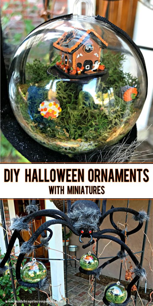 Homemade Halloween Ornaments
 DIY Halloween Ornaments using Miniatures Made by a Princess