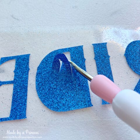 Custom Beach Chair with Iron On Vinyl - Made by A Princess